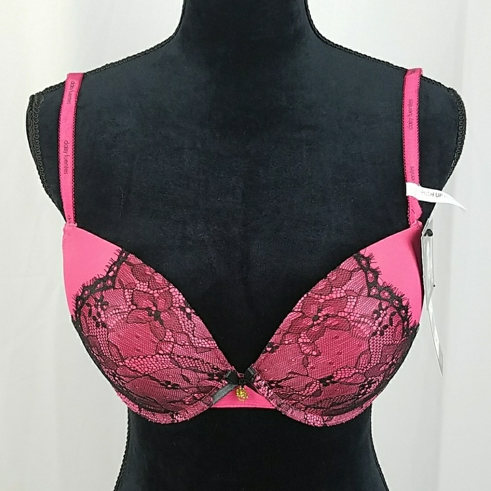 Daisy Fuentes women 36D push-up plunge demi style